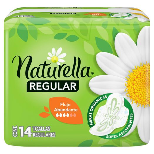 Naturella Toalla Higienica Dia Con Alas Manzanilla x 14 Unidades, , large image number 0