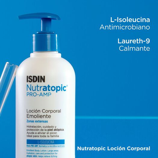 Isdin Loción Emoliente Nutratopic® Piel Atópica x 400 mL, , large image number 3