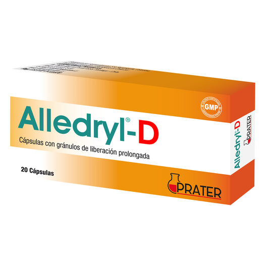 Alledryl-D 5/120 mg x 20 Cápsulas con Gránulos de Liberación Prolongada, , large image number 0