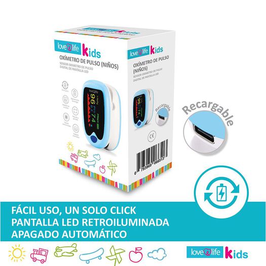 Oxímetro de Pulso Niños Love&Life Digital Recargable 1 un, , large image number 0