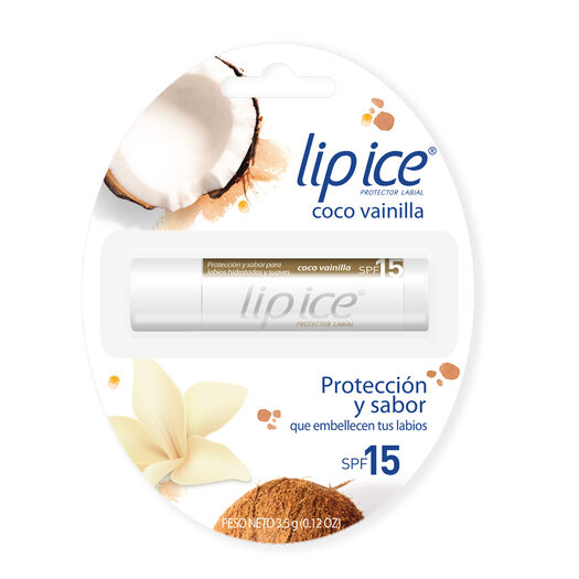 Lip Ice Menthol Labial FPS 15 Coco Vainilla x 1 Balsamo Labial, , large image number 0