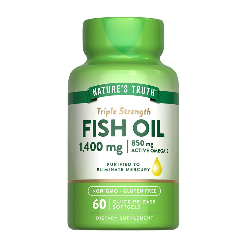 Nature&rsquo;s Truth Omega TS Fish Oil 1400 mg 60 C&aacute;psulas, , large image number 0