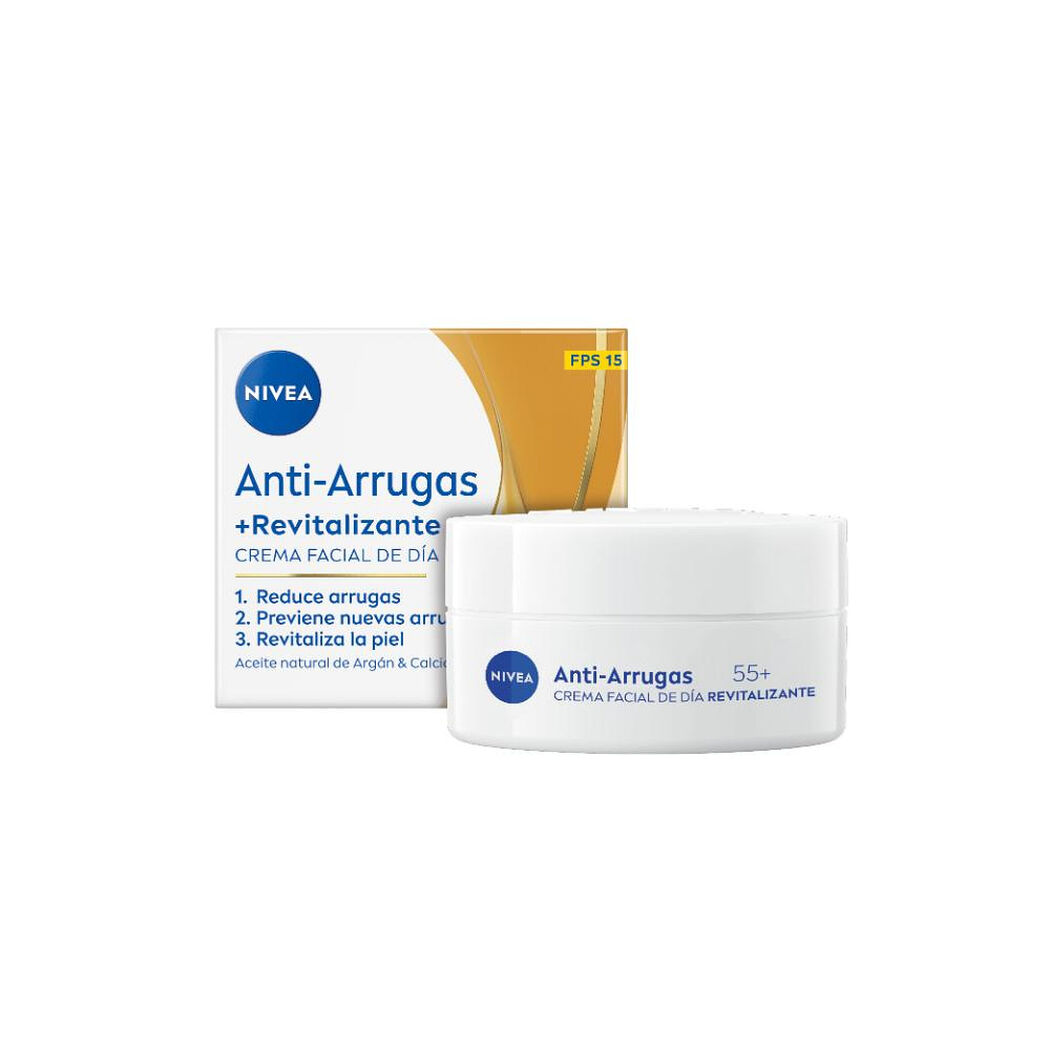 Crema Facial Nivea Antiarrugas +55 D&iacute;a 50 ml, , large image number 1