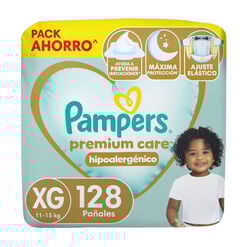 Pa&ntilde;ales Pampers Premium Care Hipoalerg&eacute;nico XG 128 un