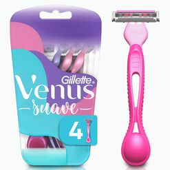 Máquina de Afeitar Venus Gillette Suave con Aloe Vera 4 un