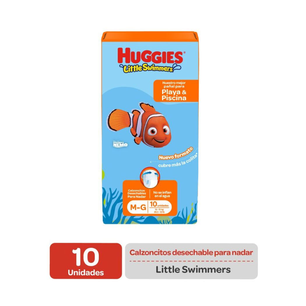 Pañales Huggies Little Swimmers M-G x 10 u