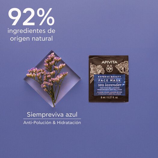 Mascarilla Hidratante con Siempreviva Azul de rostro 2x8ml Apivita, , large image number 3
