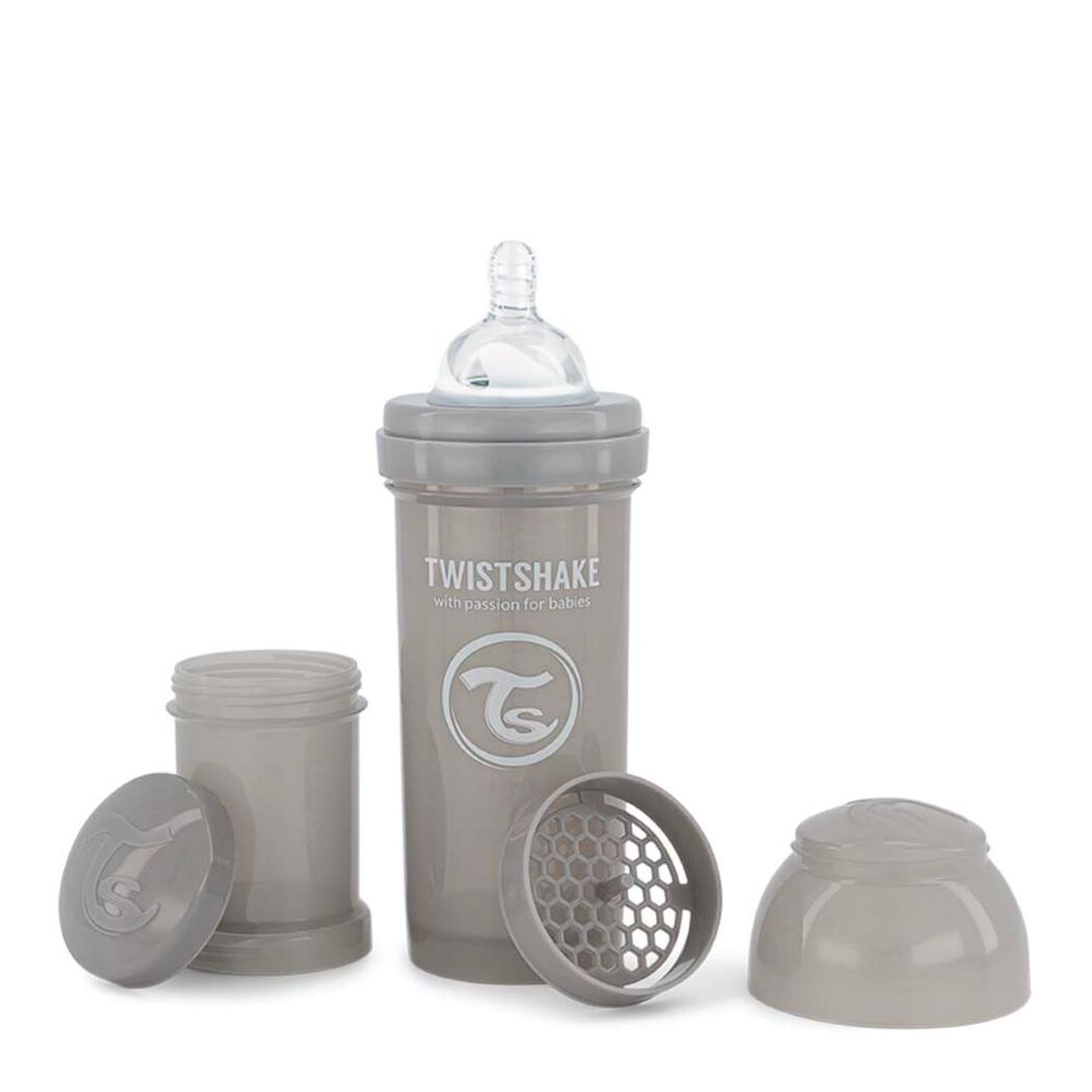 Mamadera Twistshake Anticólico Gris 260 mL, , large image number 1