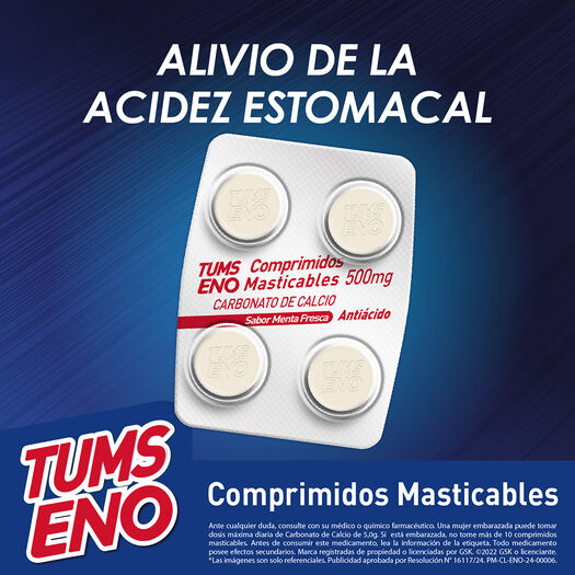 Tabletas Eno Tums 500 mg 4 un, , large image number 1