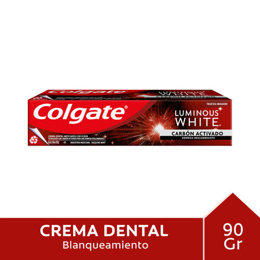 Pasta Dental Colgate Luminous Charcoal 90 g, , large image number 0