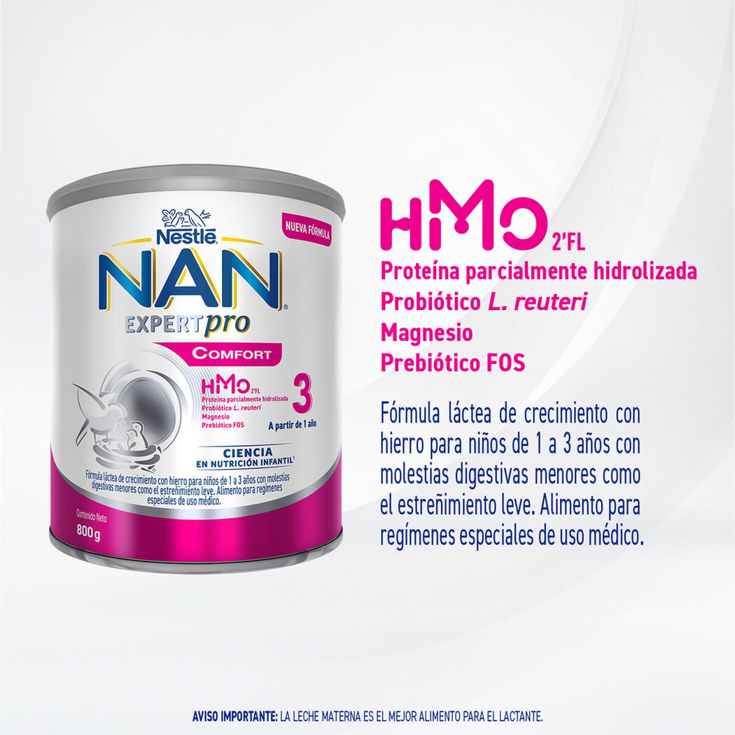 F&oacute;rmula Infantil Nan Comfort Etapa 3 800 g, , large image number 1