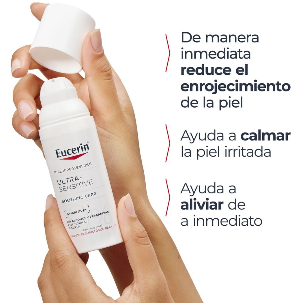Crema Eucerin Ultra Sensitive Facial 50 mL, , large image number 2