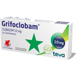Grifoclobam 10 mg Caja 20 Comp.