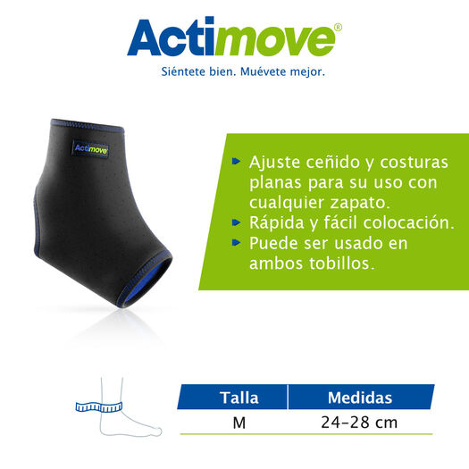 Actimove Tobillera Negr M X 1un, , large image number 1