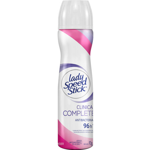 Desodorante en Spray Lady Speed Stick Clinical Complete Antibacterial Powder 93 g, , large image number 1