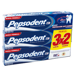 Pepsodent Pasta Dental Proteccion A Caries x 3 Unidades