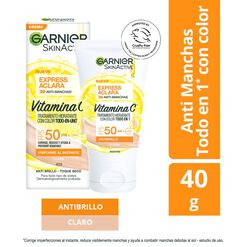 Hidratante Express Aclara Tono Claro 40g