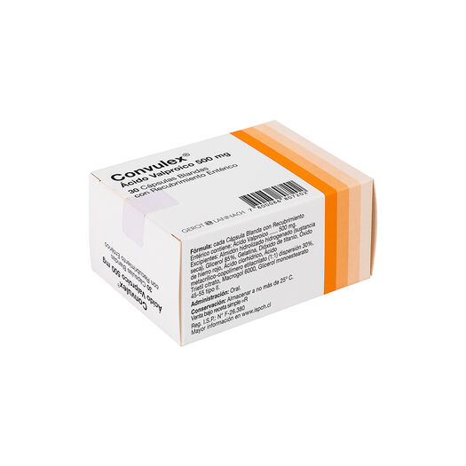 Convulex 500 mg x 30 Cápsulas Blandas, , large image number 1