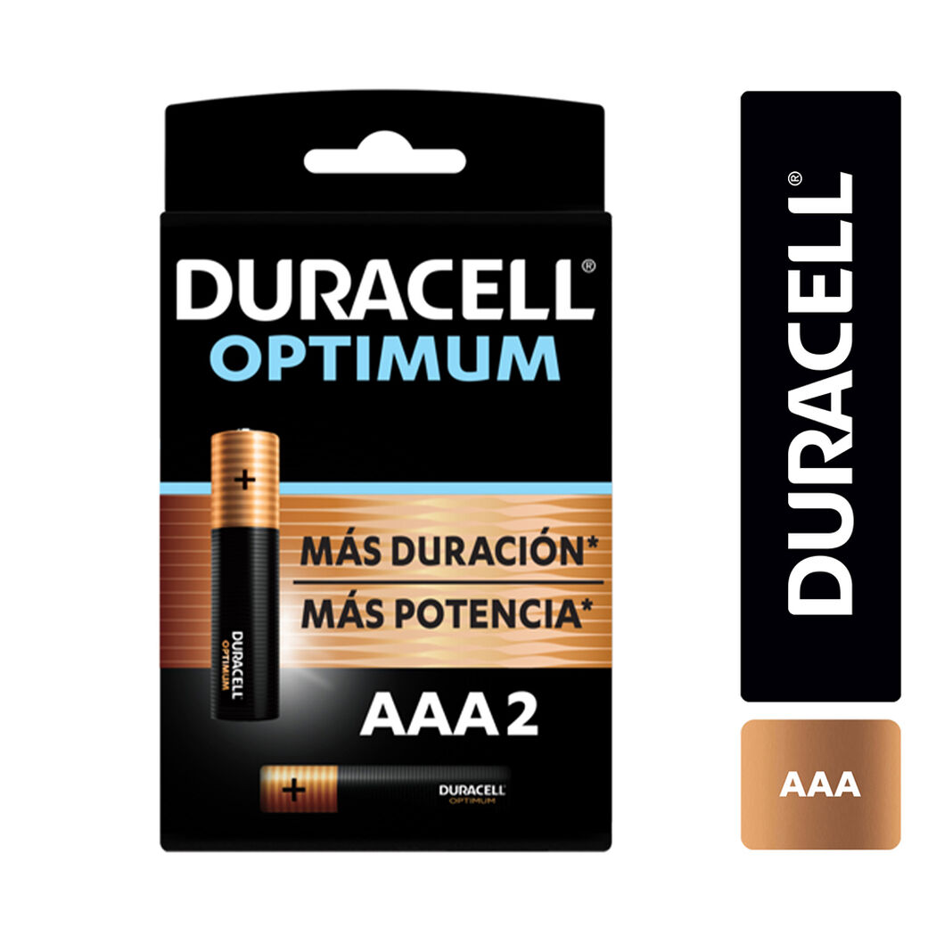 Pila Duracell Optimum Aaax2, , large image number 0