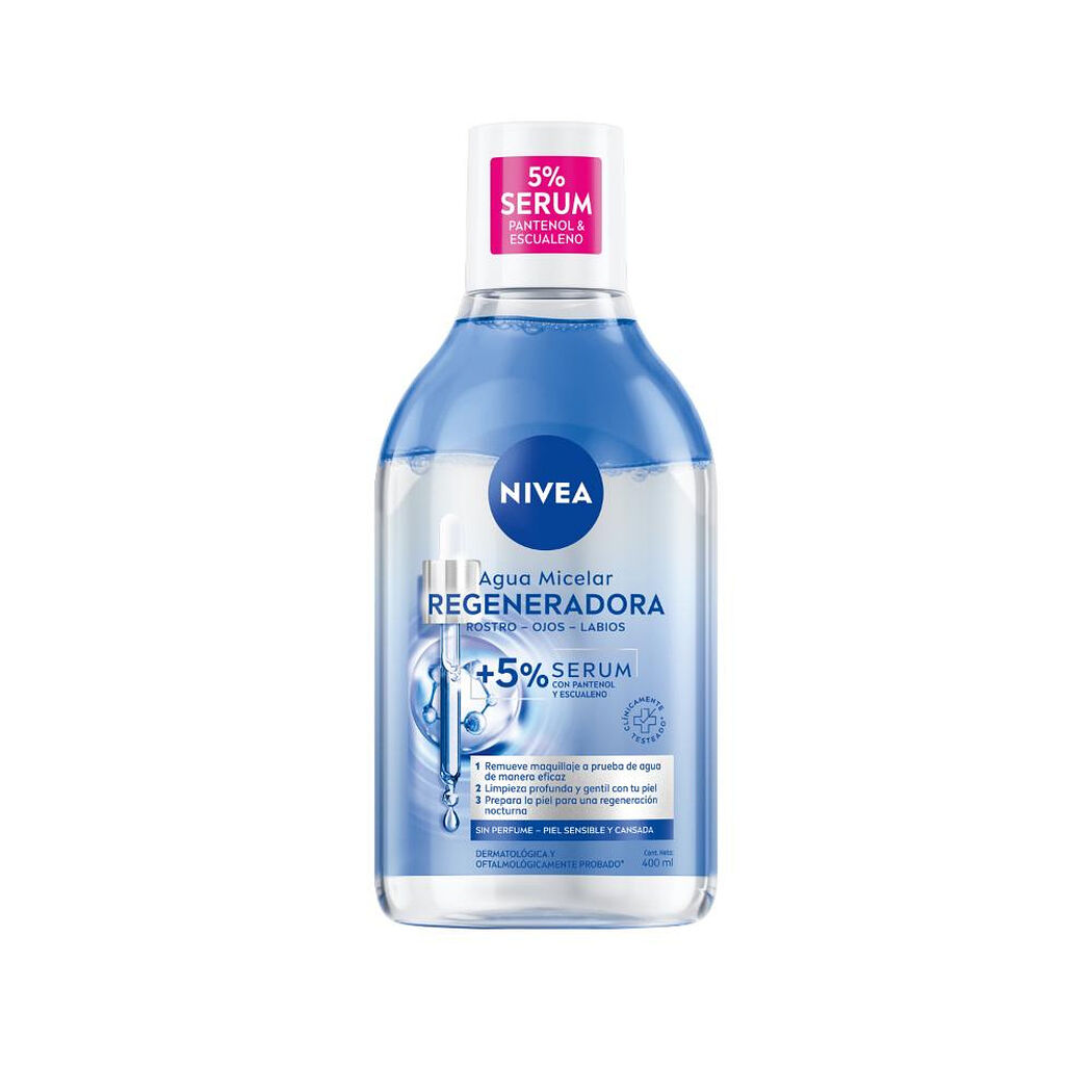 Agua Micelar Facial Regeneradora Nivea 400 ml, , large image number 1