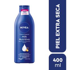 Crema Nivea Milk Nutritiva 400 mL