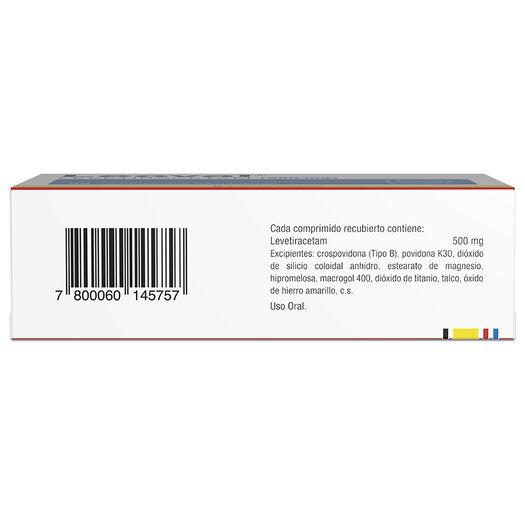 LEOVAL Levetiracetam 500 mg 30 comprimidos, , large image number 1