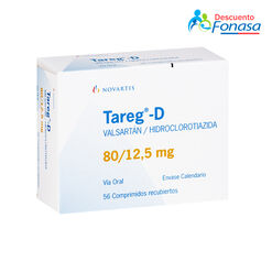 Tareg-D 80 mg/12.5 mg x 56 Comprimidos Recubiertos