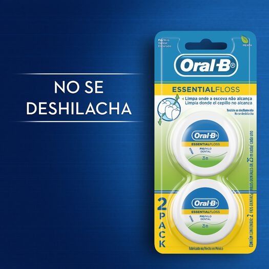 Oral-B Hilo dental sabor a menta Essential Floss, 2 unidades, , large image number 2