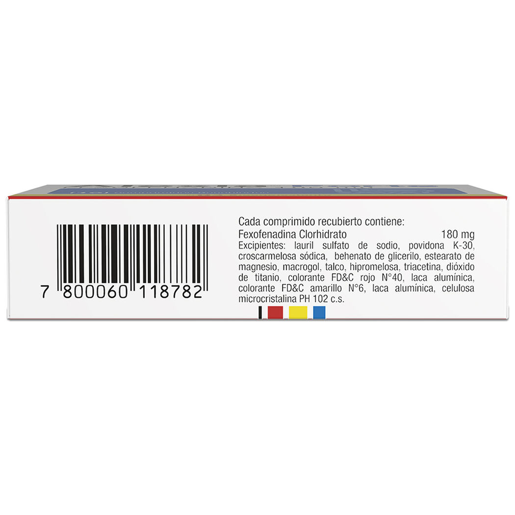 ALEXIA FORTE Fexofenadina clorhidrato 180 mg 10 comprimidos, , large image number 1