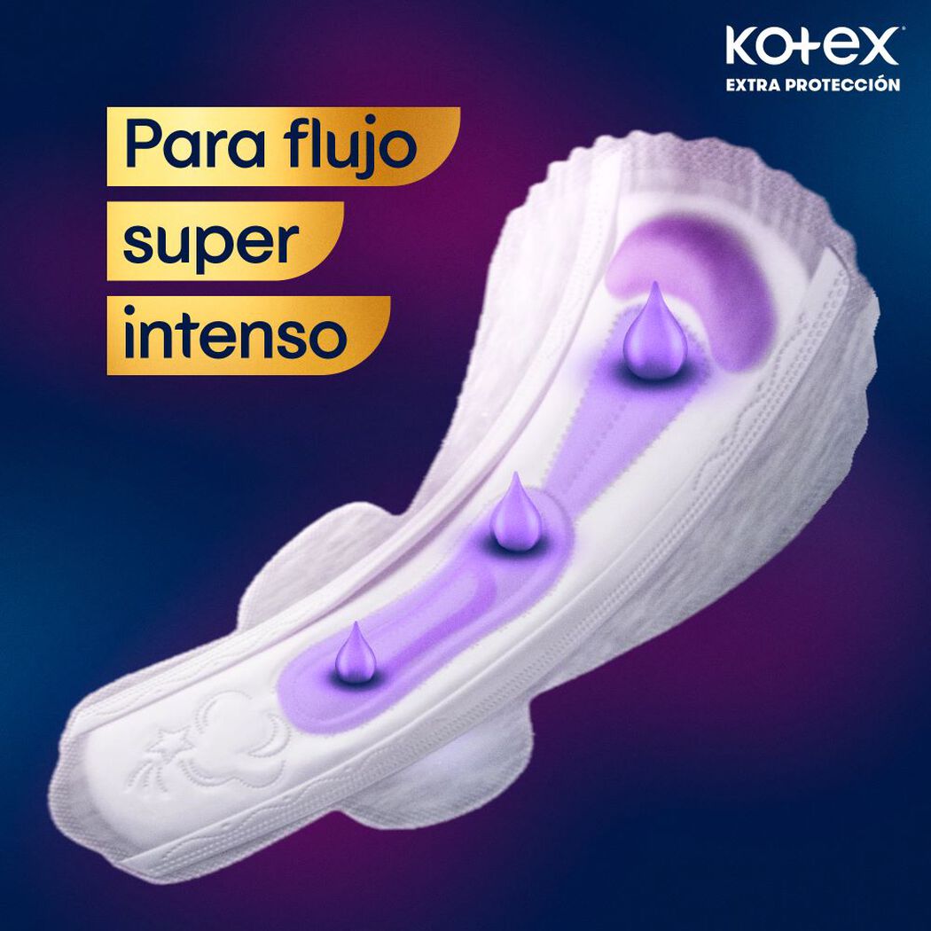 Toalla Kotex Nocturna Ultra Fina Larga 20Un, , large image number 2