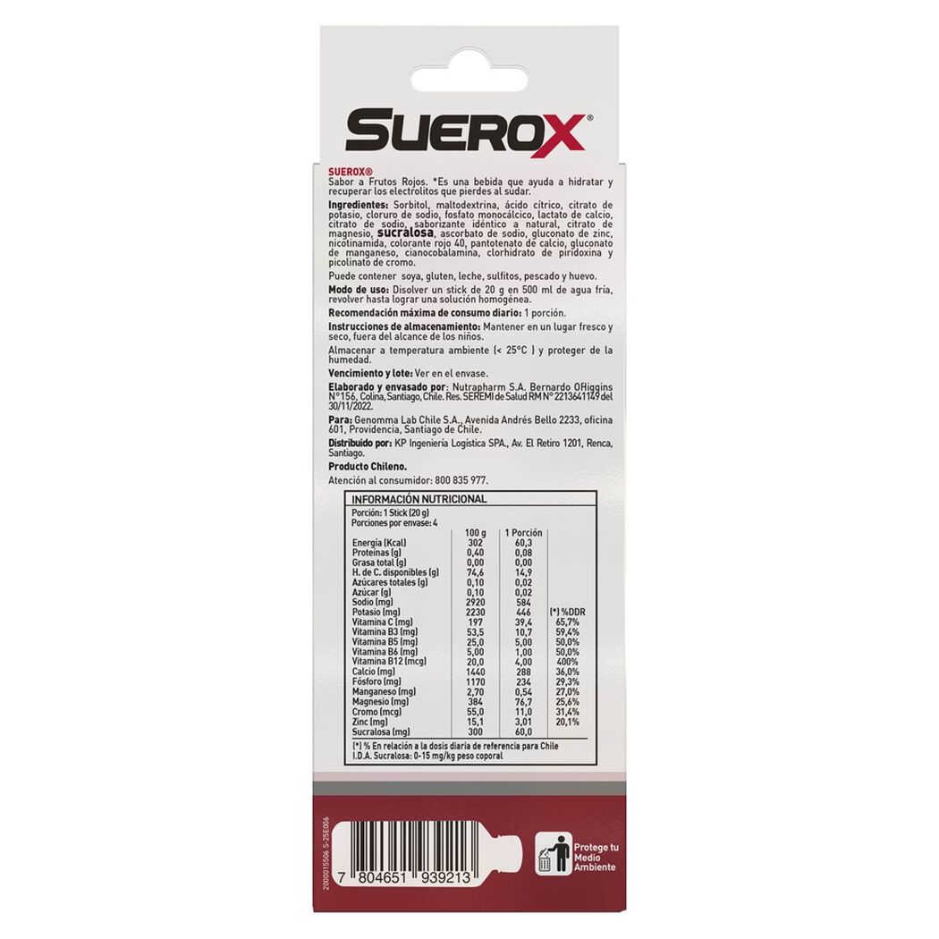 Sticks Sabor Frutos Rojos Sin Az&uacute;car (4 sticks), , large image number 1