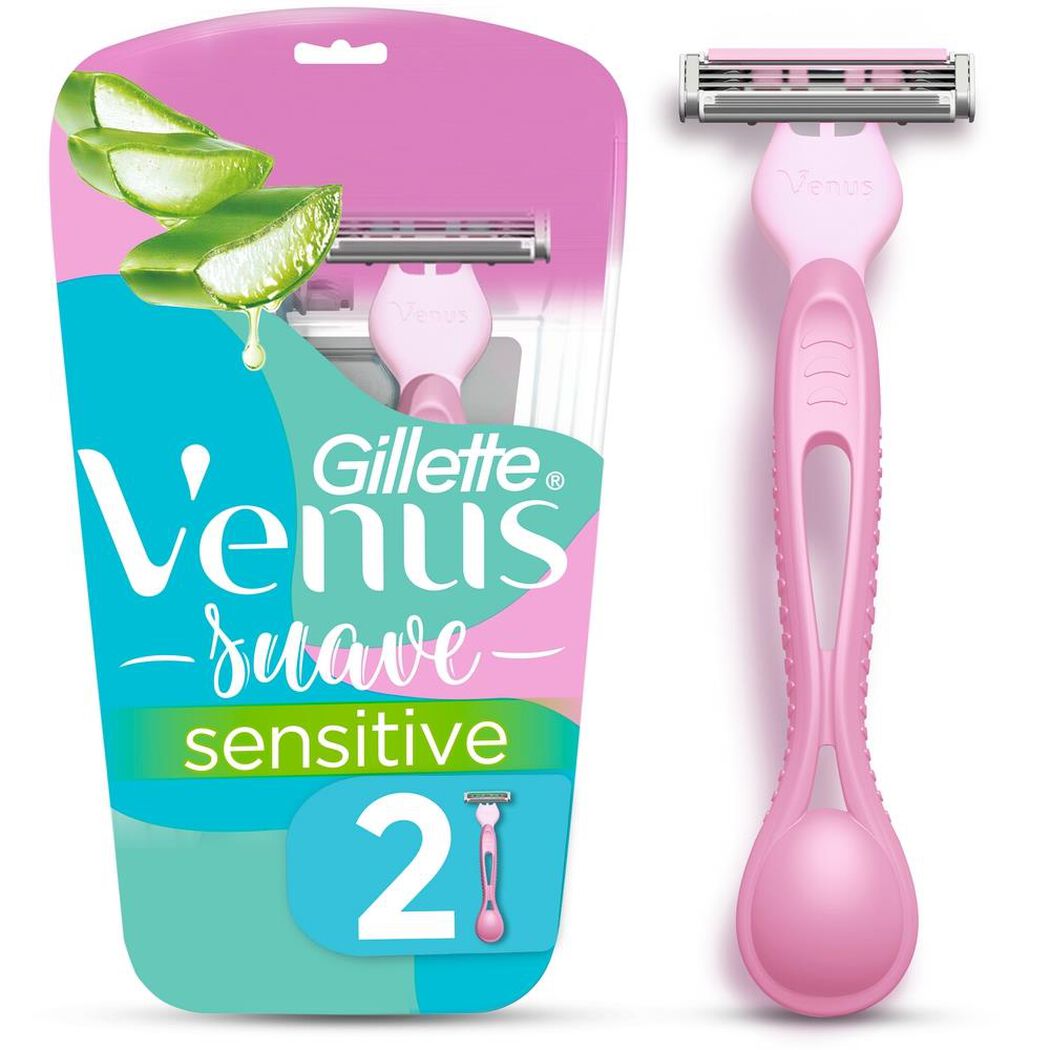 Máquina de Afeitar Gillette Venus Sensitive Suave 2 un, , large image number 0