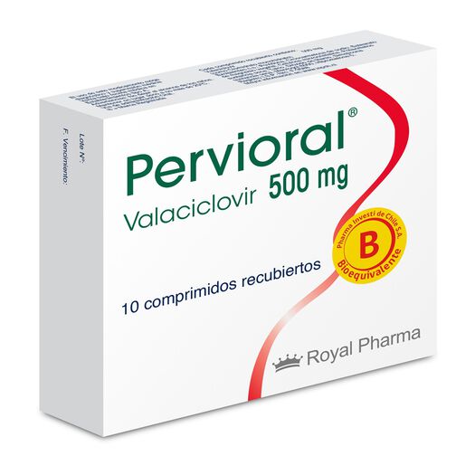 Pervioral 500 mg x 10 Comprimidos Recubiertos, , large image number 0