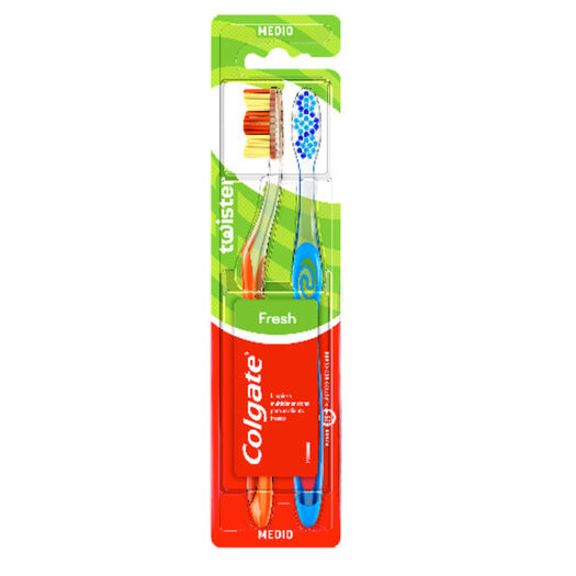 Cepillo de Dientes Colgate Twister Fresh Suave 2 un, , large image number 1