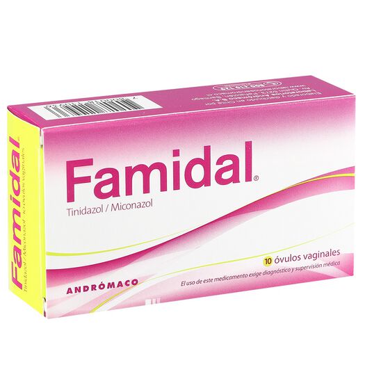 Famidal x 10 Ovulos Vaginales, , large image number 0
