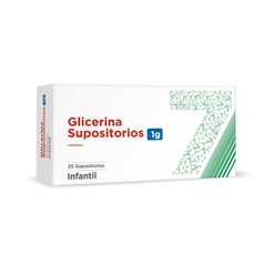 Glicerina 1/4 x 20 Supositorios