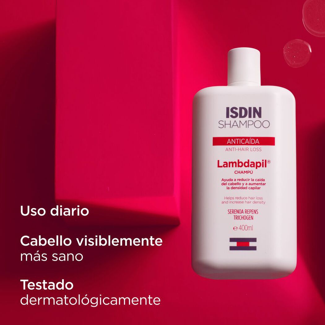 Shampoo Antica&iacute;da Isdin Lambdapil  400ml, , large image number 2