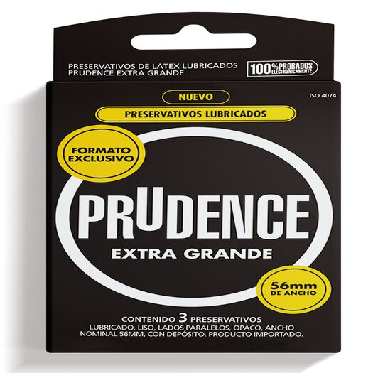 Preservativo Prudence Extra Grande 3 Un, , large image number 0