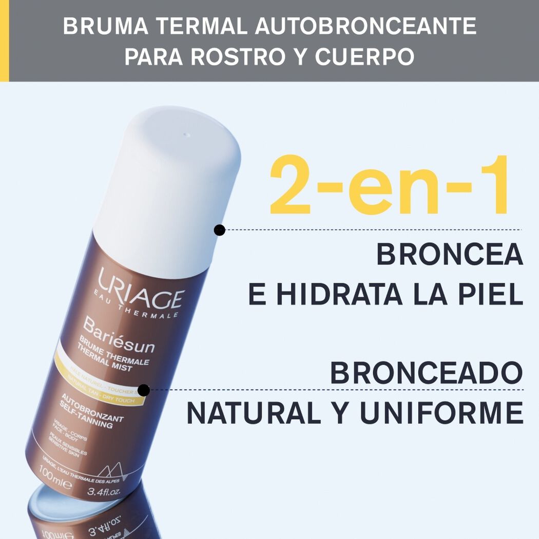 Autobronceante Uriage Bariesun Toque Seco 100 mL, , large image number 1