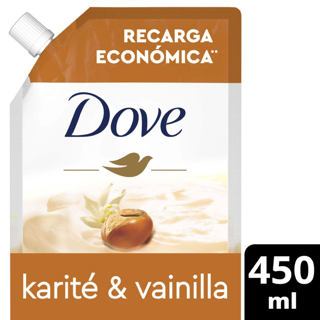 Jabón Líquido Dove Dove Karite Doy Pack 450 mL, , large image number 0