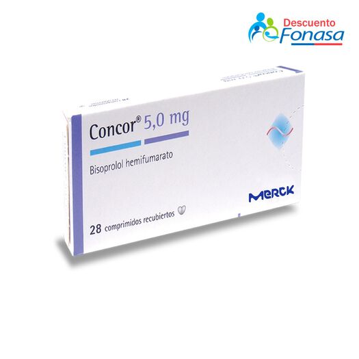 Concor 5 mg x 28 Comprimidos Recubiertos, , large image number 0