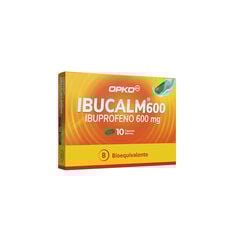 Ibucalm Ibuprofeno 600 Mg 10 Cap Blandas,  Ibucalm Ibuprofeno 600 Mg 10 Cap Blandas