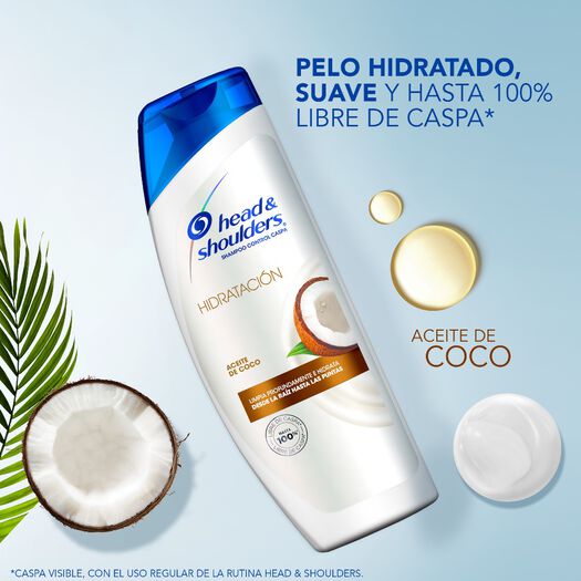 Shampoo Head & Shoulders Hidratación 375 ml, , large image number 1