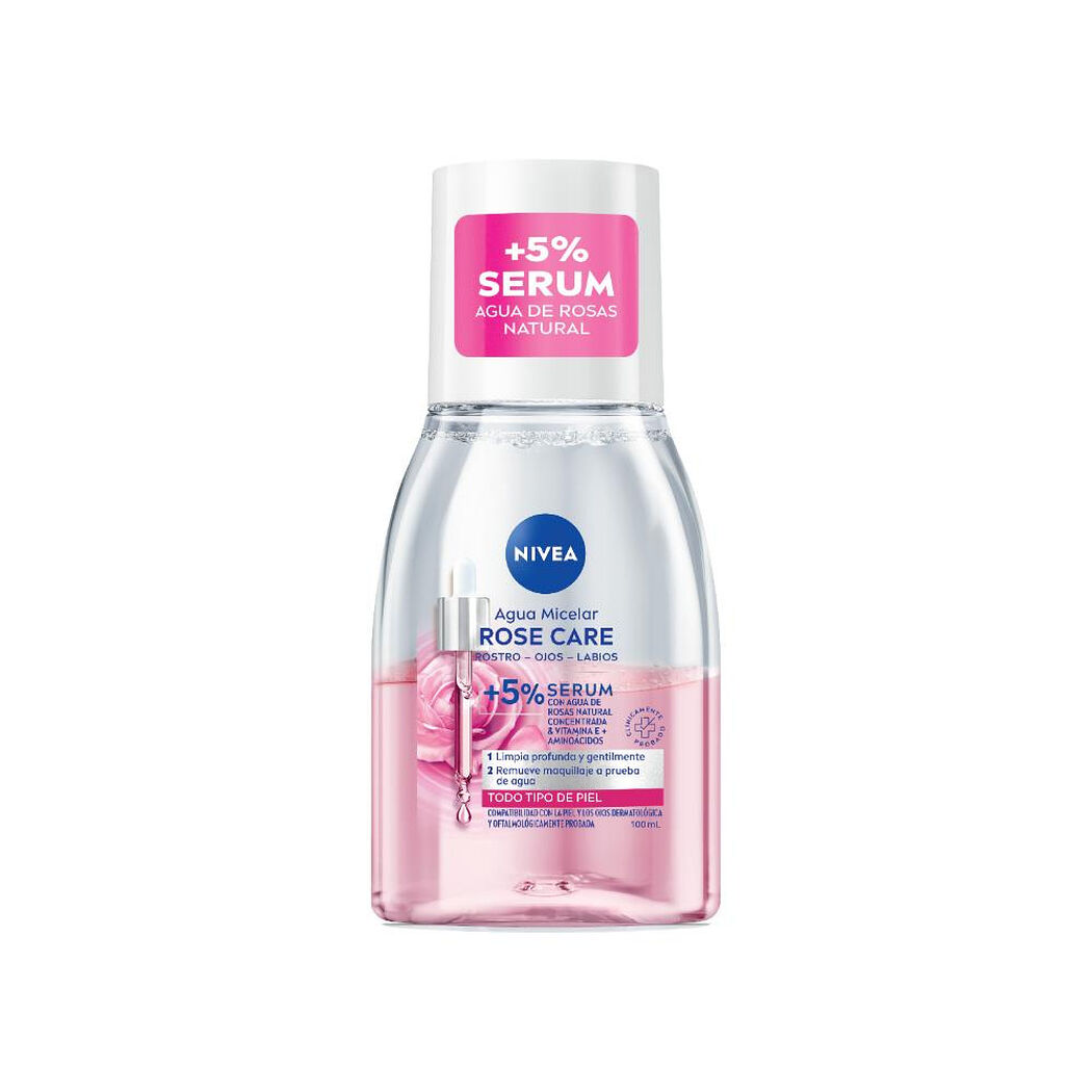 Nivea Agua Micelar Rose Care 100Ml, , large image number 1