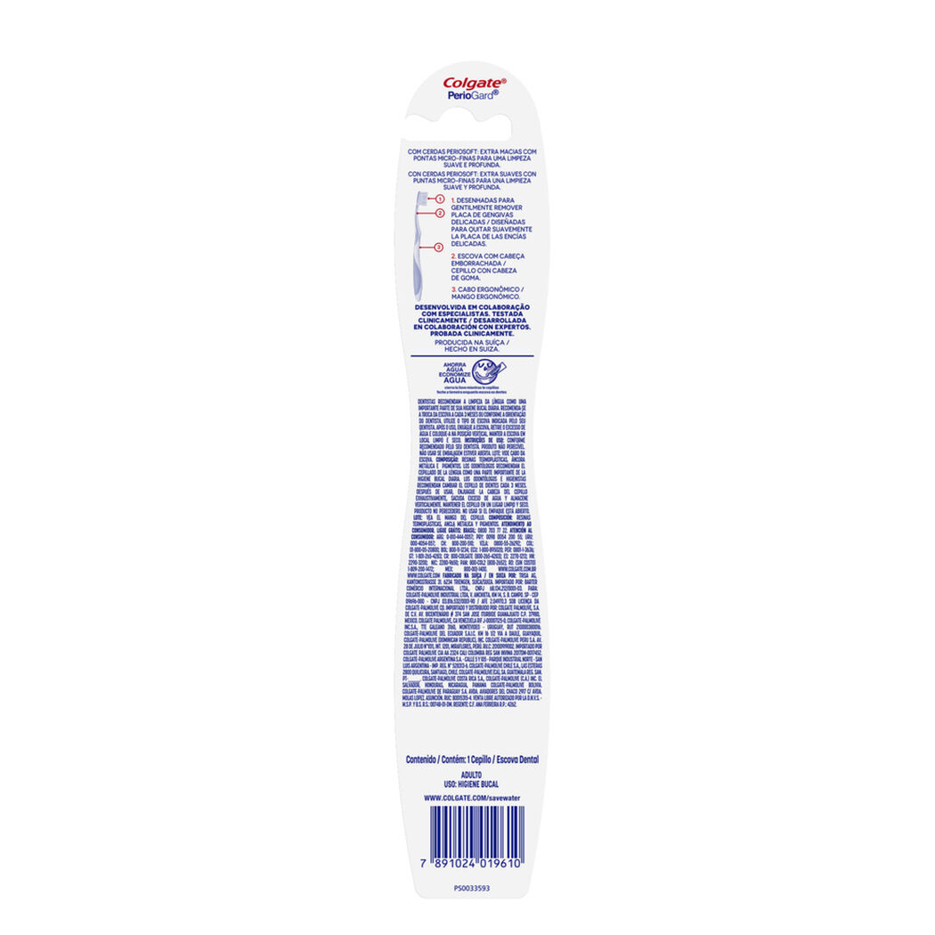 Cepillo de Dientes Colgate Periogard Extra Suave 1 un, , large image number 3