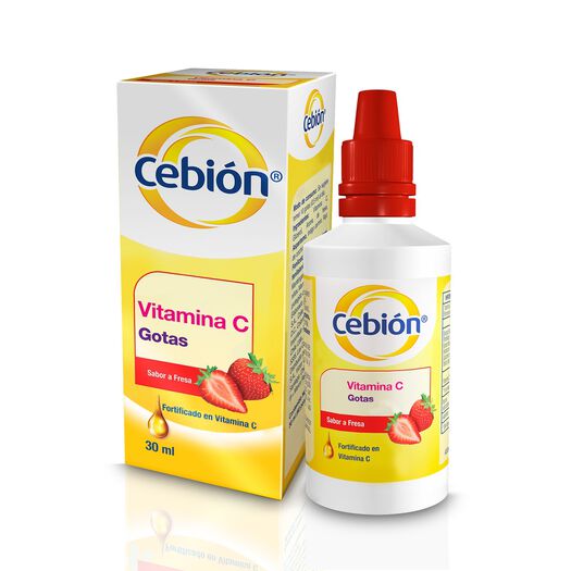 Cebion Vitamina C Fresa100Mg/Ml Gotas Frasco 30Ml  , , large image number 4