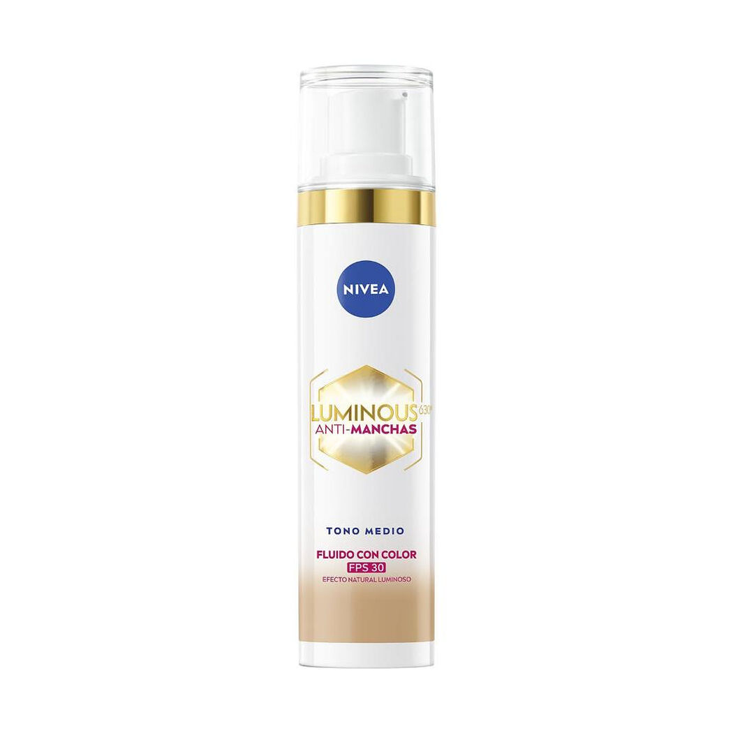 Fluido Facial Nivea Luminous 630 Tono Medio FPS30 40 ml, , large image number 1
