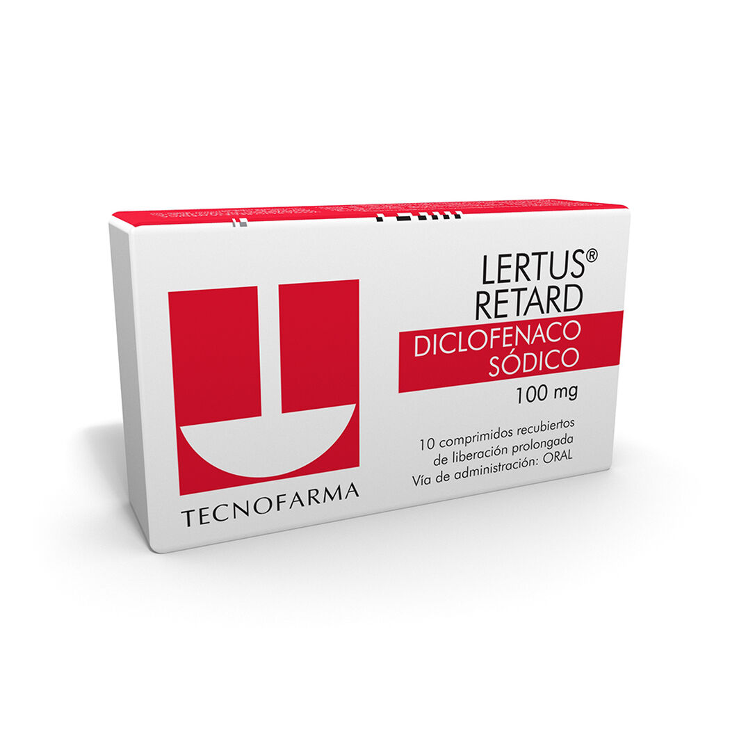 Lertus Retard 100 mg x 10 Comprimidos Recubiertos de Liberaci&oacute;n Prolongada, , large image number 0