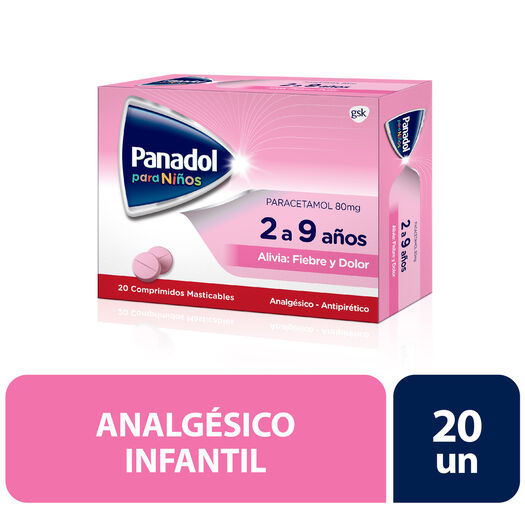 Panadol 80 mg x 20 Comprimidos Masticables, , large image number 0