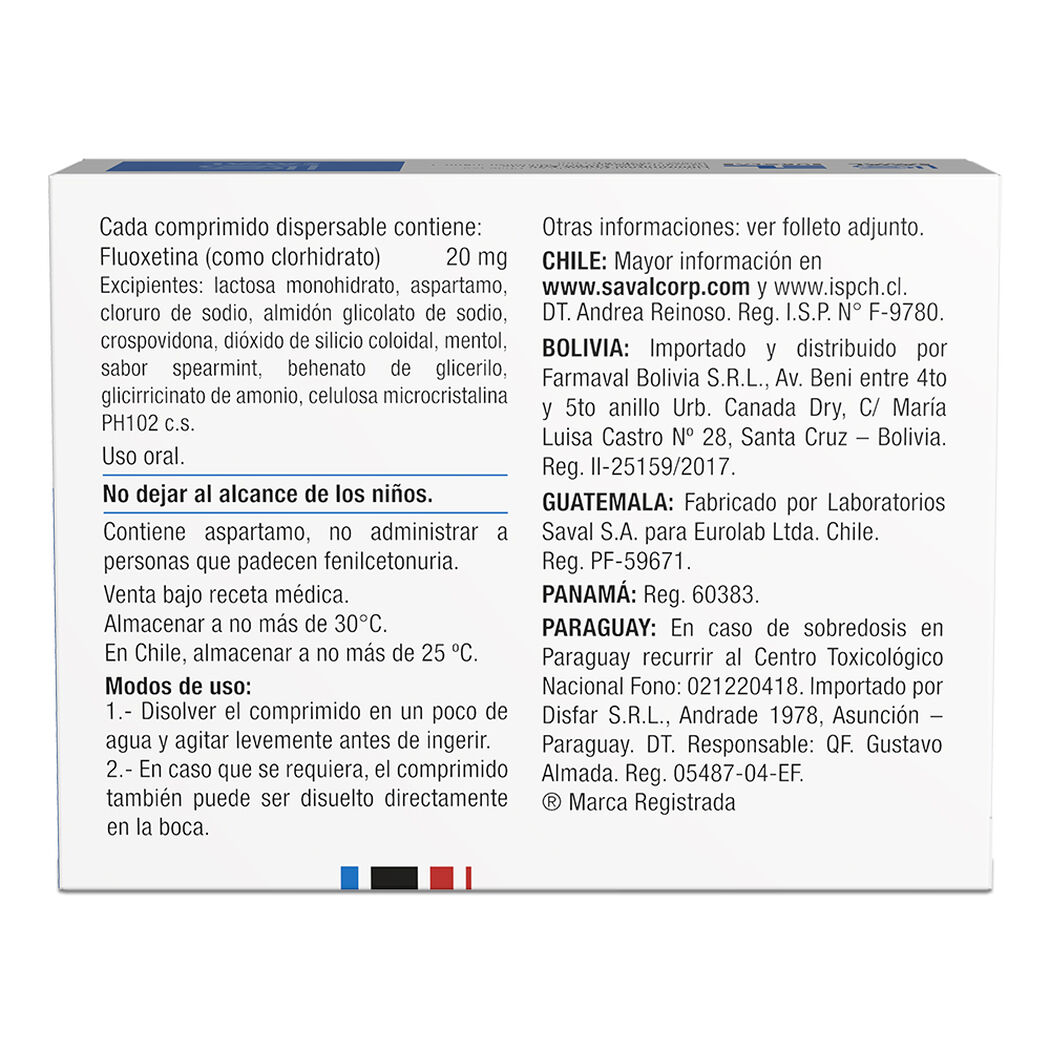 ACTAN CD Fluoxetina 20 mg 30 comprimidos, , large image number 1